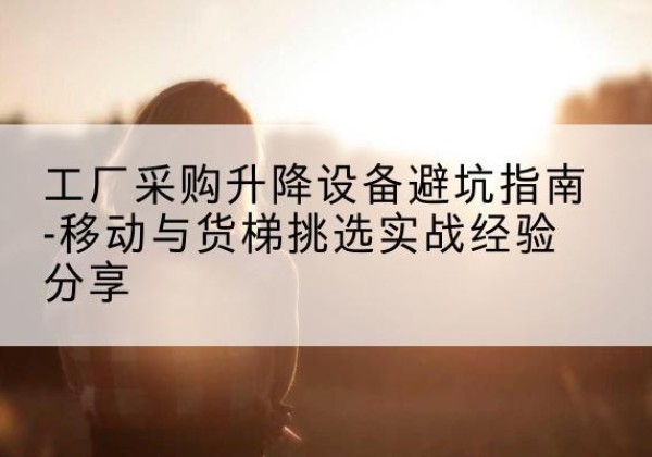 乌拉特后旗移动式升降机怎么选-工厂采购升降设备避坑指南-移动与货梯挑选实战经验分享